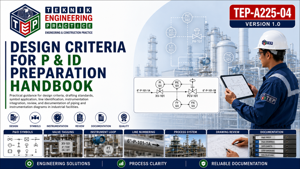 Thumbnail for TEP-A225-04 DESIGN CRITERIA FOR P & ID PREPARATION HANDBOOK